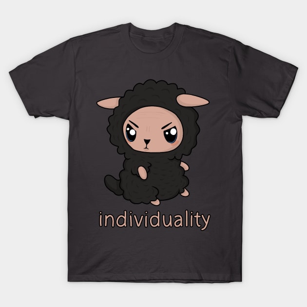 Black sheep - individuality T-Shirt by valentinahramov